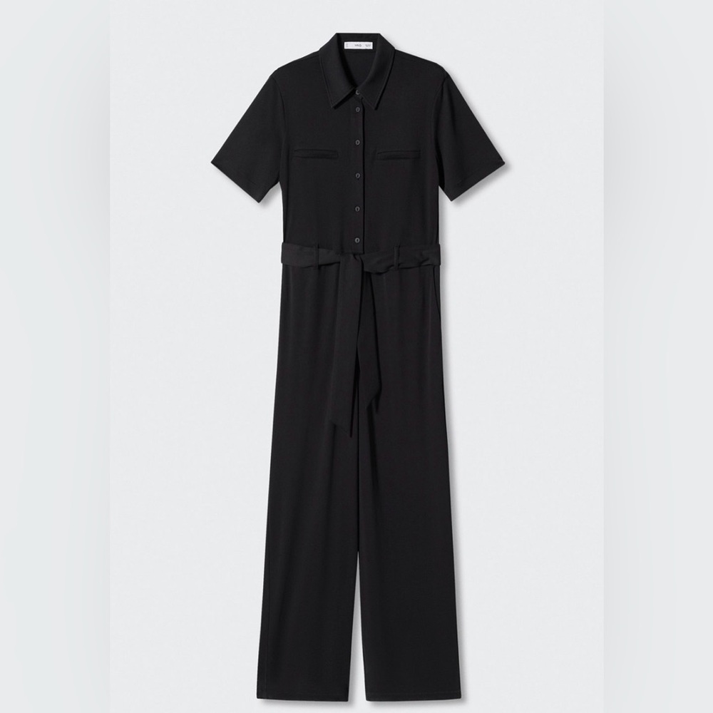 Mango Modal Shirt style Jumpsuit Large